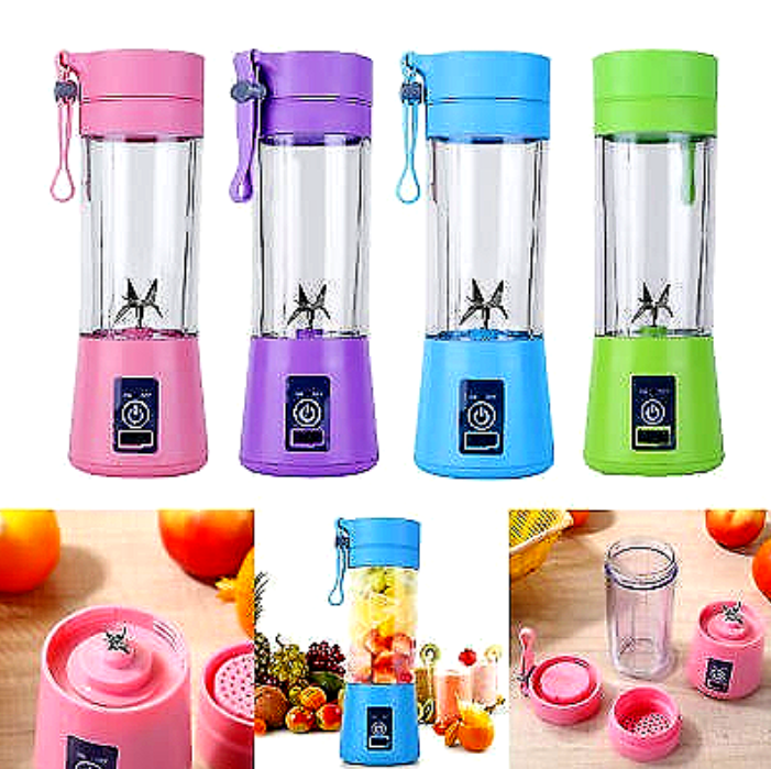 Portable Electric Juice Blender- Rechargeable USB Household Fruit Juicer