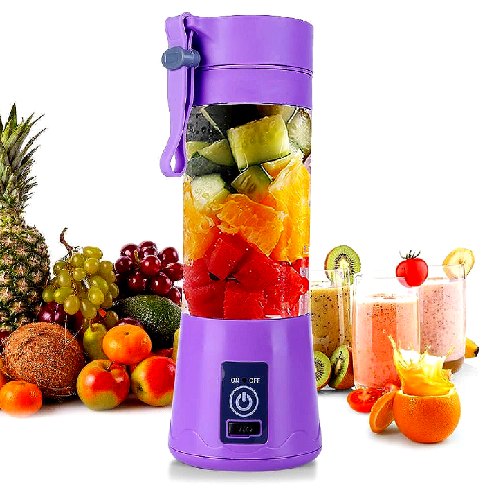 Portable Electric Juice Blender- Rechargeable USB Household Fruit Juicer