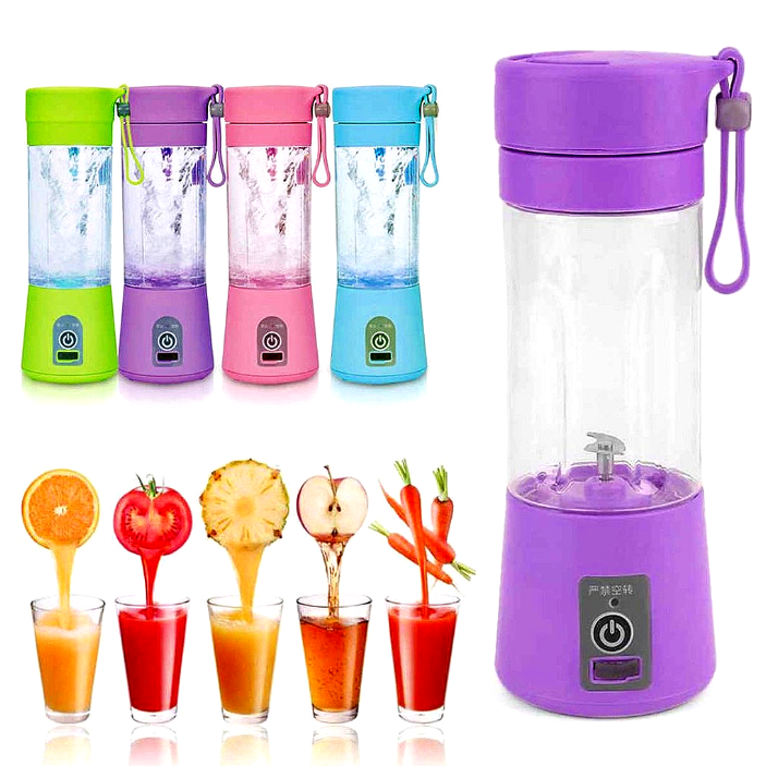 Portable Electric Juice Blender- Rechargeable USB Household Fruit Juicer