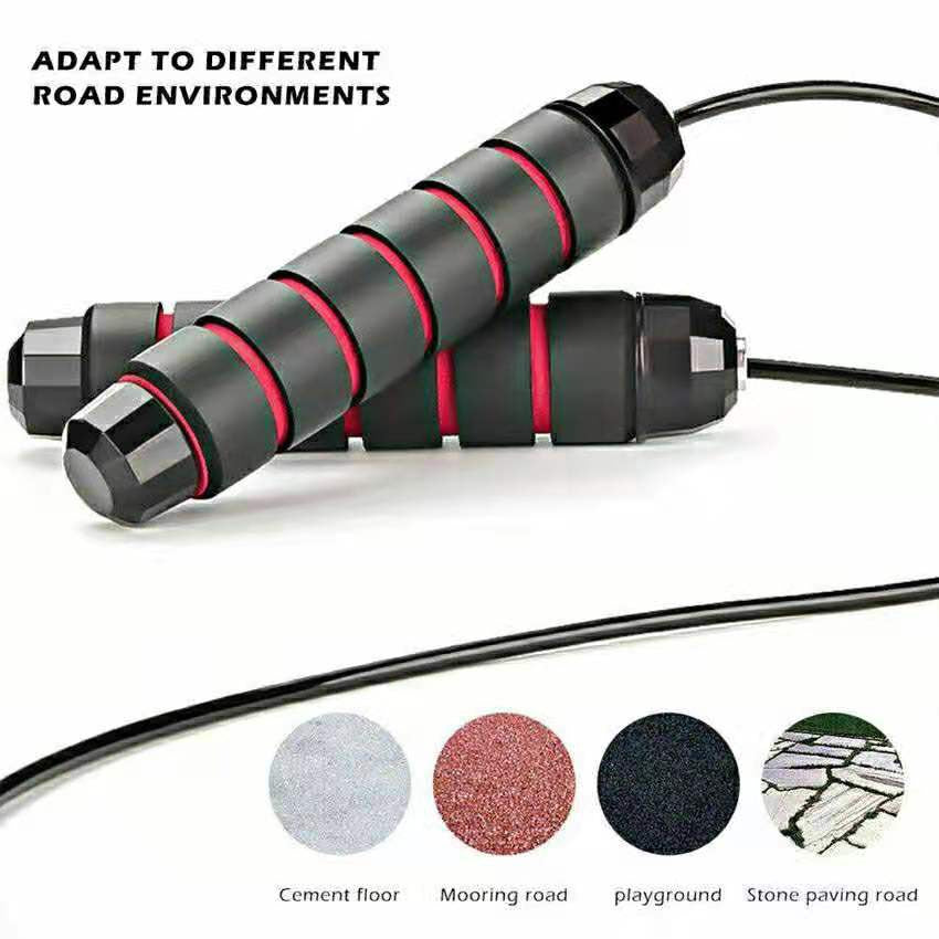 Skipping Rope Tangle-Free with Ball Bearings Rapid Speed Jumping Rope- Random Color