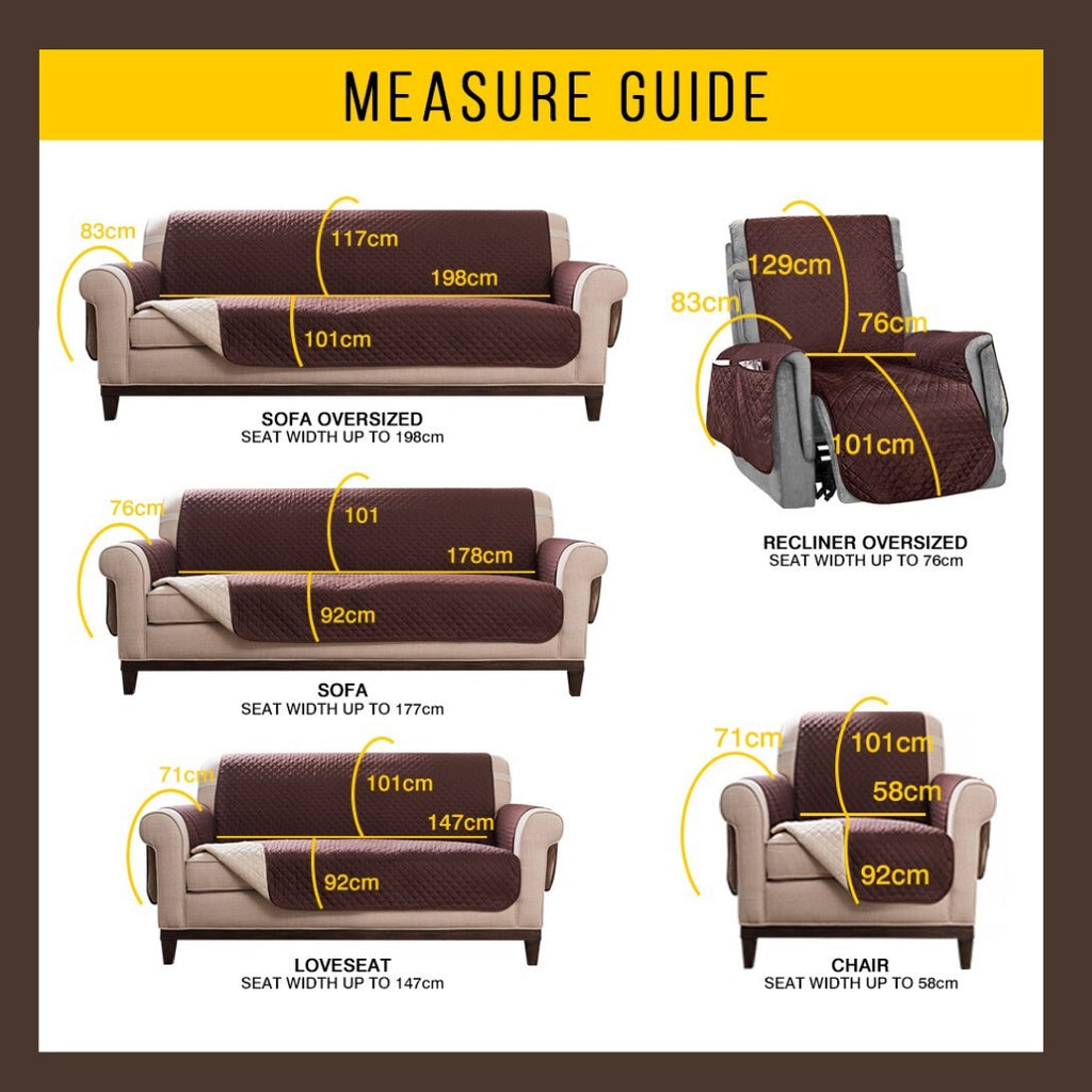 Reversible Sofa Cover - Stain-free Couch Coat Slip Covers