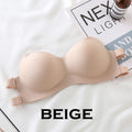 Women Seamless Strapless Push Up Bra Backless Strap (Free Size) with free transparent strap
