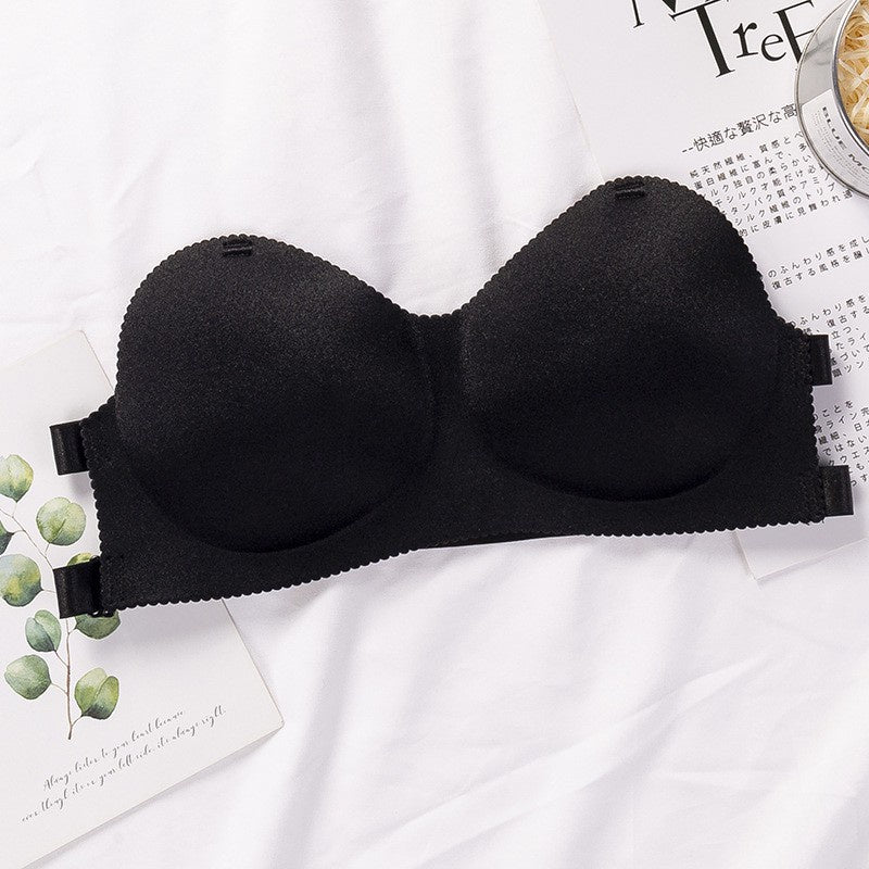 Women Seamless Strapless Push Up Bra Backless Strap (Free Size) with free transparent strap