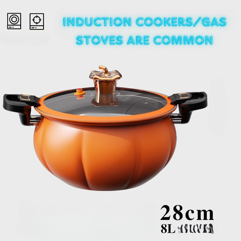 New pumpkin pot medical stone micro pressure pot household multifunctional pot soup stew pot