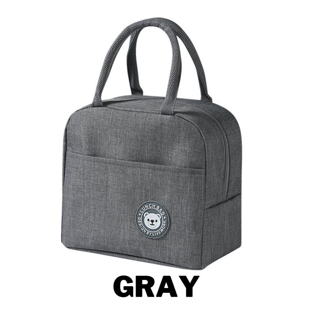 Portable thermal Insulation HOT-COLD Lunch Bag Canvas Bags Fresh Handbag Insulated