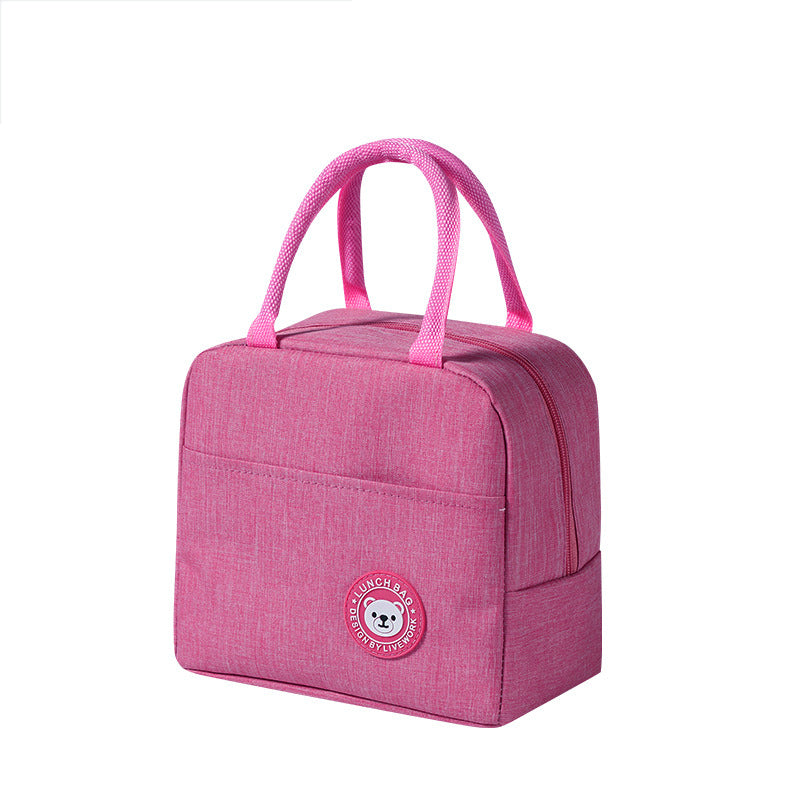 Portable thermal Insulation HOT-COLD Lunch Bag Canvas Bags Fresh Handbag Insulated