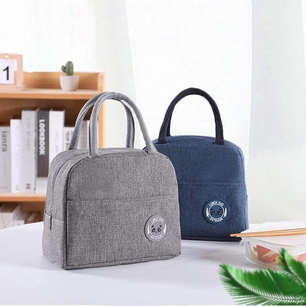 Portable thermal Insulation HOT-COLD Lunch Bag Canvas Bags Fresh Handbag Insulated