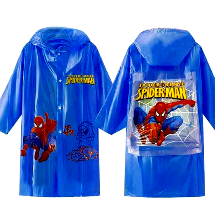 Raincoat for Kids with Backpack Space - Perfect for Students Random Design for Girl & Boy