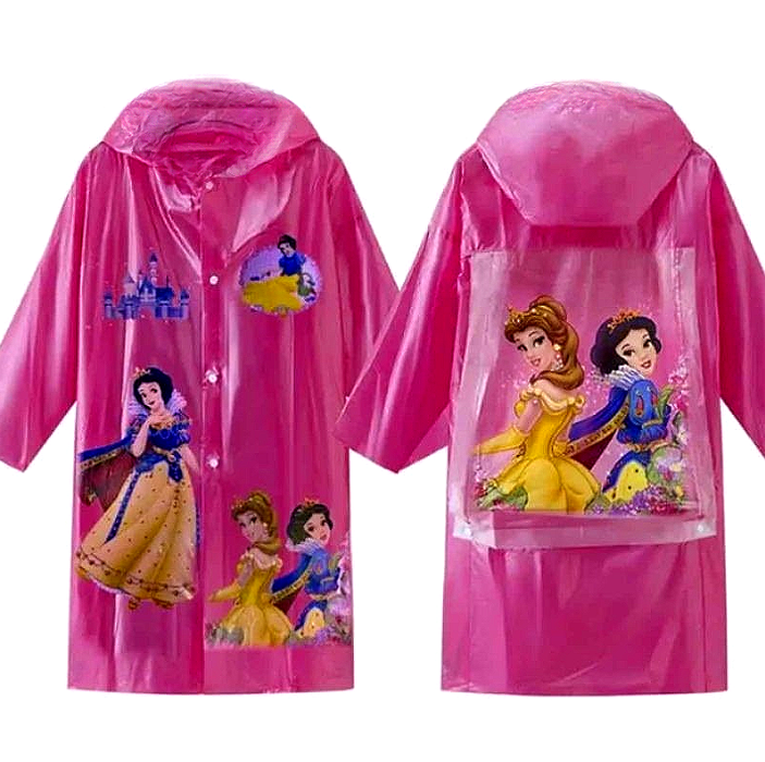 Raincoat for Kids with Backpack Space - Perfect for Students Random Design for Girl & Boy