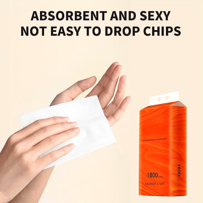 "BIGGEST HANGING TISSUE BUY1 TAKE1 (HANGING TISSUE) 1800 SHEETS 4 PLY Free hook RANDOM BRAND"